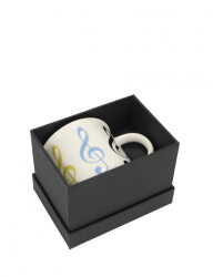 Hrnček: Mug - White, Colorful G-Clef with Gift Case