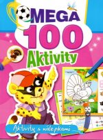 Mega 100 aktivity - Aktivity s nálepkami ružové