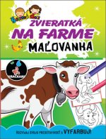 Zvieratká na farme - Maľovanka so 6 hračkami 