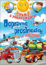 Čítanie s porozumením - Dopravé prostriedky so samolepkami