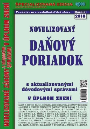 Novelizovaný Daňový poriadok (2018) 4/18