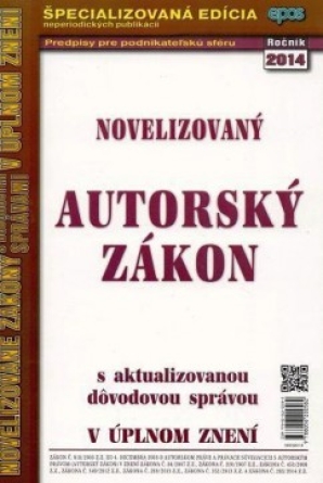 Novelizovaný Autorský zákon (2014) 20/14