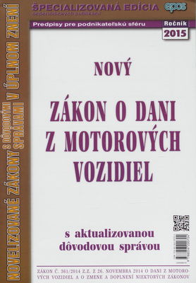 Nový zákon o dani z motorových vozidiel (2015) 8/15